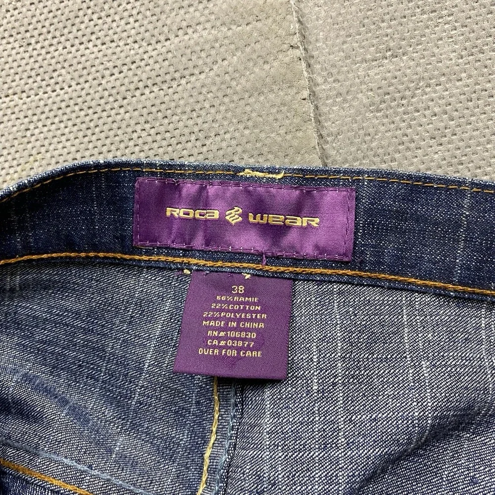 Rocawear Jeans Mens 38 x 34 Baggy Y2K Vintage Denim Blue Wide Leg Skater